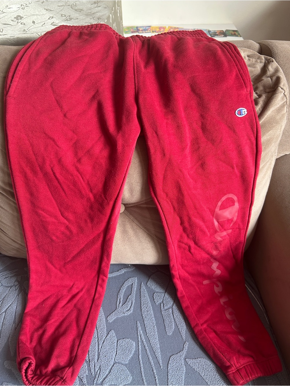Champion Kids Crimson Red Jogger Sweatpants